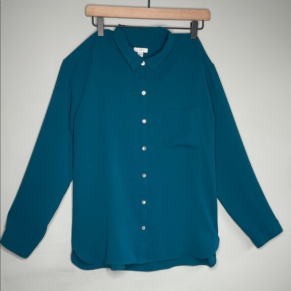 J. Jill Tops - J. Jill Turquoise Blouse